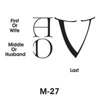 Monogram Style # M-027