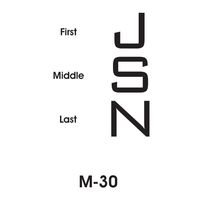 Monogram Style # M-030