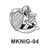Mascot Stock Art # MKNIG-04