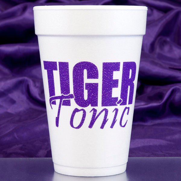 Tiger Tonic Foam Cups