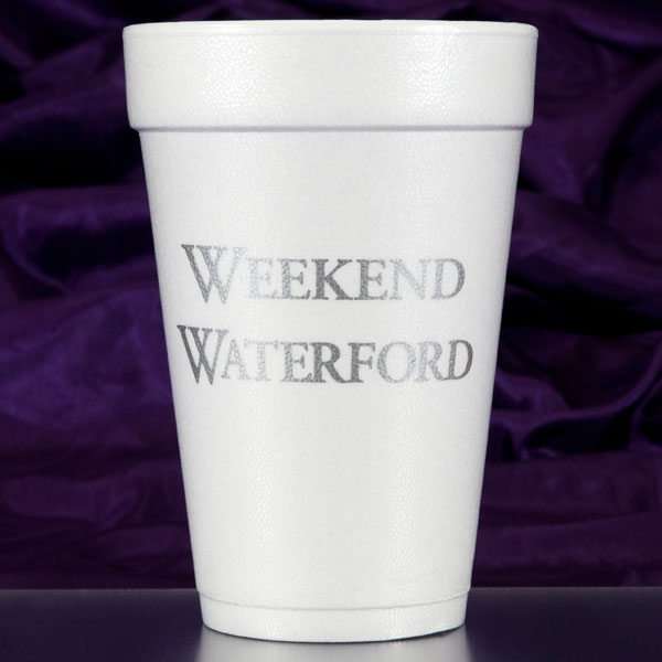 Weekend Waterford Foam Cups - Silver