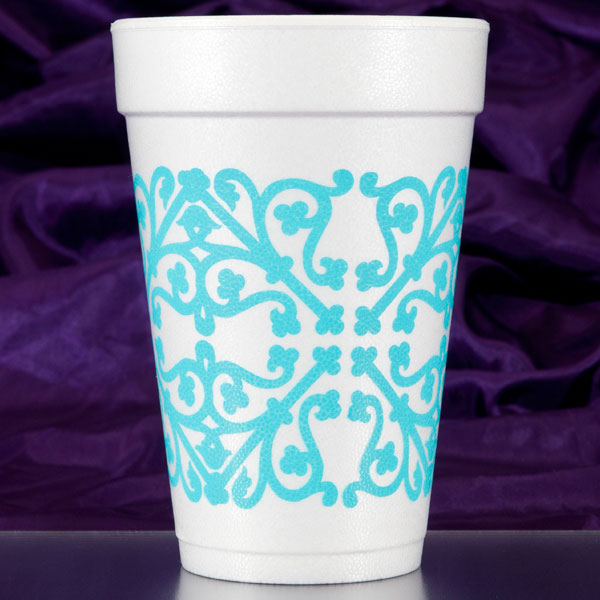 Pattern Designs Foam Cups - Tiffany