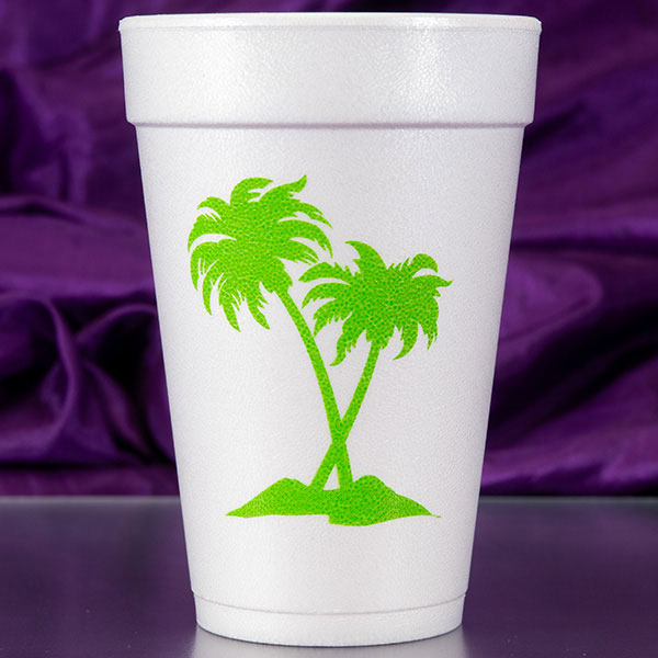 Palm Trees Foam Cups