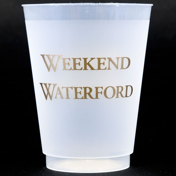 Weekend Waterford Shatterproof Cups - Gold