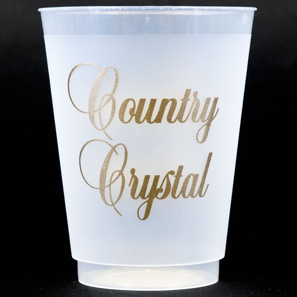 Country Crystal Shatterproof Cups - Gold