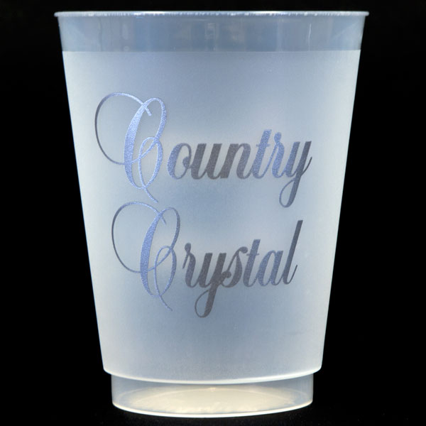Country Crystal Shatterproof Cups - Silver