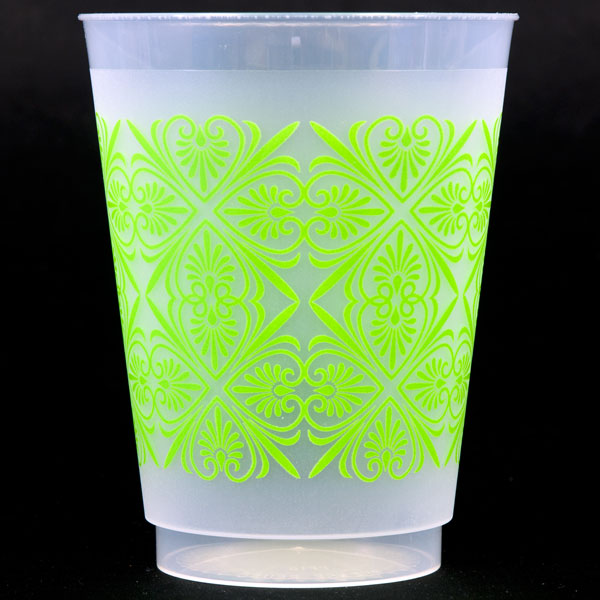 Pattern Design Shatterproof Cups - Lime