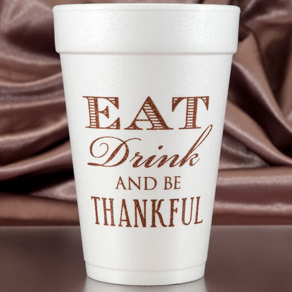 Eat Drink and be Thankful Cups