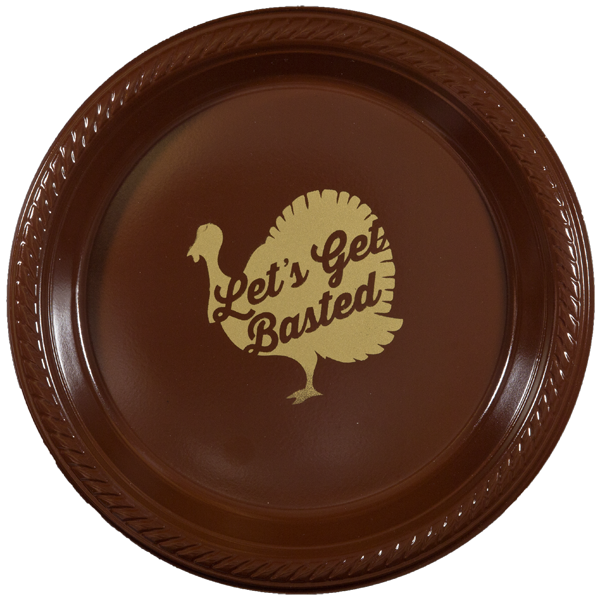Let's Get Basted Thanksgiving Plates