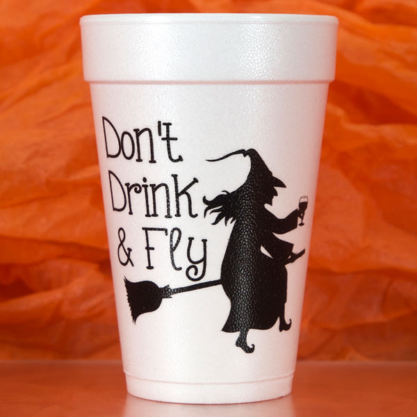 Don't Drink & Fly Halloween Cups