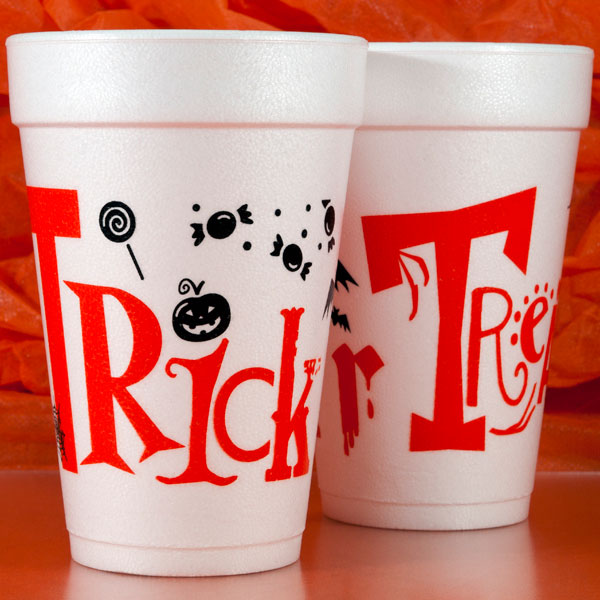 Trick R Treat Halloween Cups