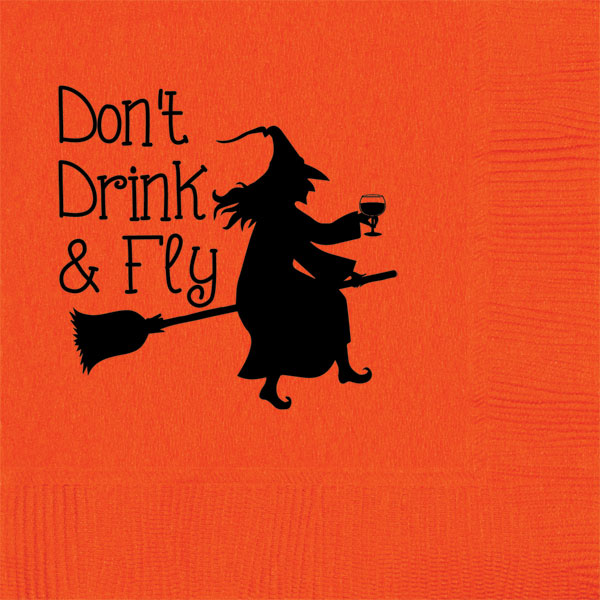 Don't Drink & Fly Halloween Napkins