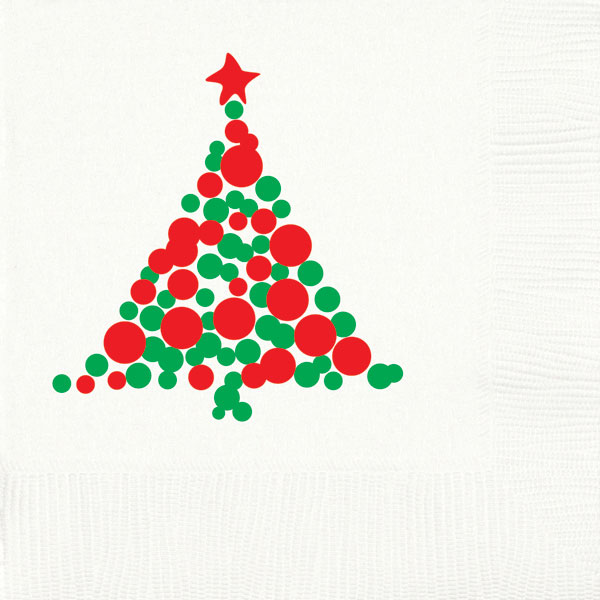 Christmas Tree Dots Napkins