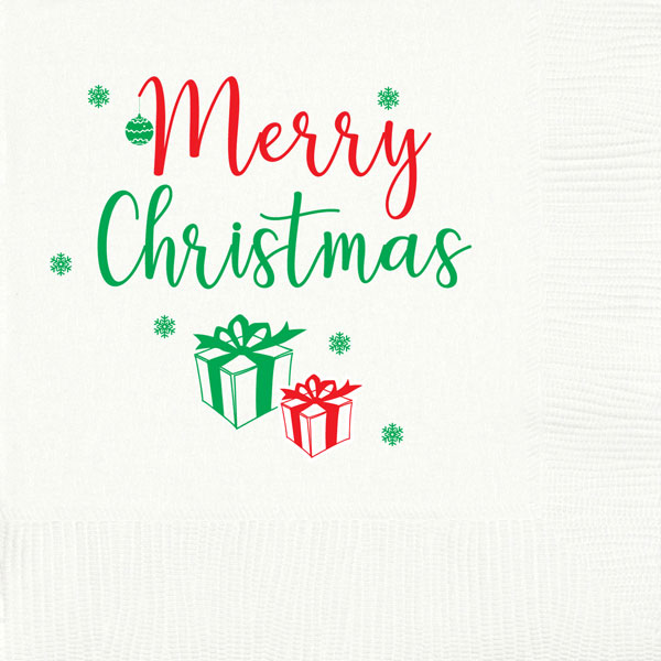 Merry Christmas Gifts Christmas Napkins
