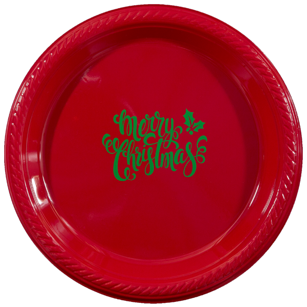 Merry Christmas Script Plates