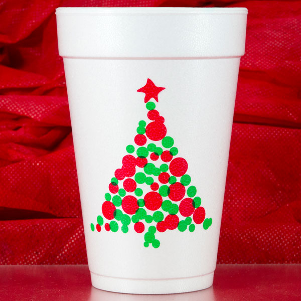Christmas Tree Dots Cups