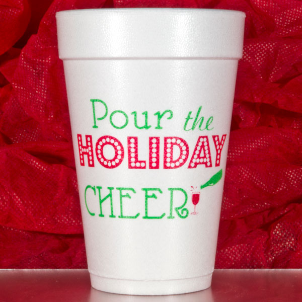 Pour the Holiday Cheer Christmas Cups