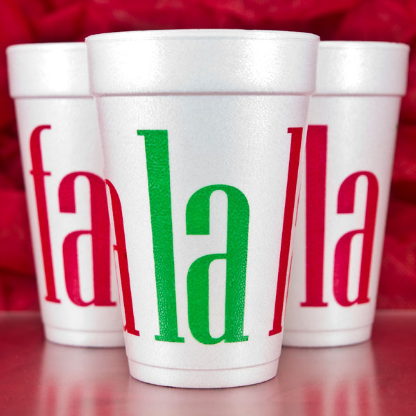 FA LA LA LA Christmas Cups