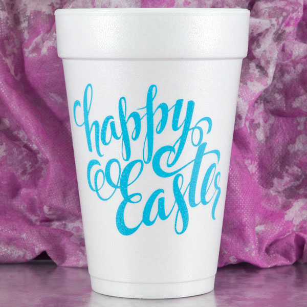 Happy Easter Script Cups