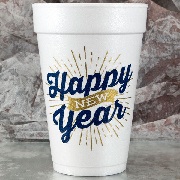 Happy New Year Banner Cups