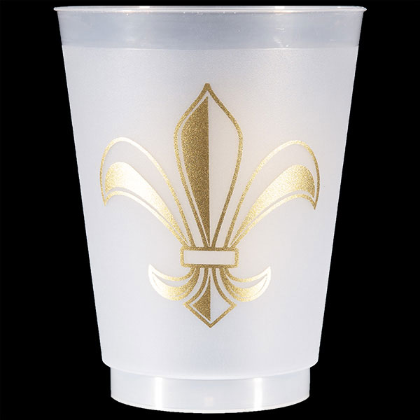 Fleur de Lis Shatterproof Cups
