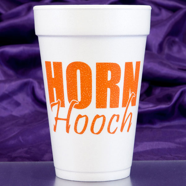 Horn Hooch Foam Cups - Burnt Orange