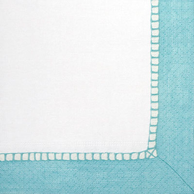 Linen Luncheon Napkins - Robin's Egg Blue
