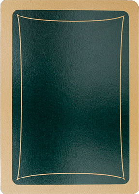 Diplomat Playing Card Deck - Forest Green/Gold