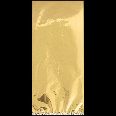Gold Small Plastic Treat Bags - 25ct