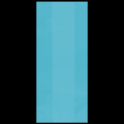 Caribbean Blue Small Plastic Treat Bags - 25ct