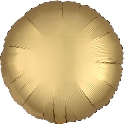 Luxe Gold 18-inch Round Mylar Balloons - 10ct