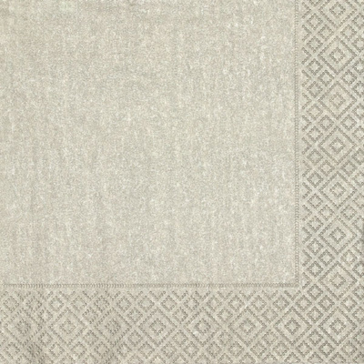 Silver Moire Luncheon Napkins