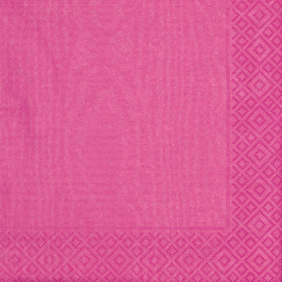 Hot Pink Moire Luncheon Napkins