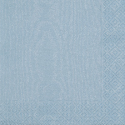 Light Blue Moire Luncheon Napkins