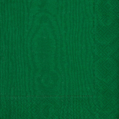 Green Moire Luncheon Napkins