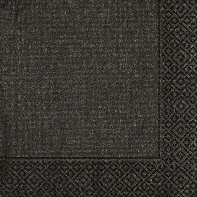Black Moire Luncheon Napkins