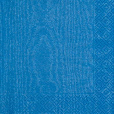 Blue Moire Luncheon Napkins