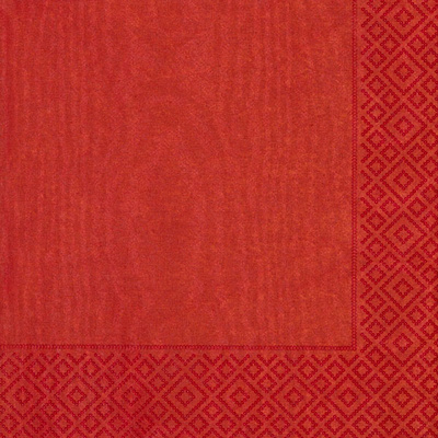 Red Moire Luncheon Napkins