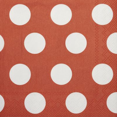 Big Dots Luncheon Napkins - Red