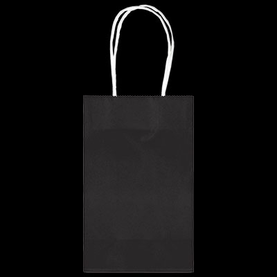 Black Medium Kraft Bags - 10ct