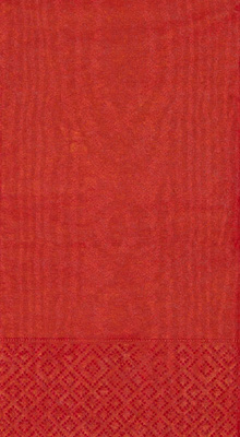 Red Moire Guest Towels