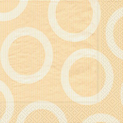 Circle Cream Beverage Napkins