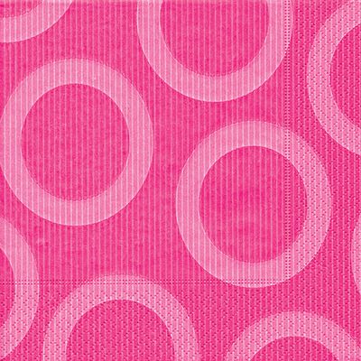 Circle Pink Beverage Napkins
