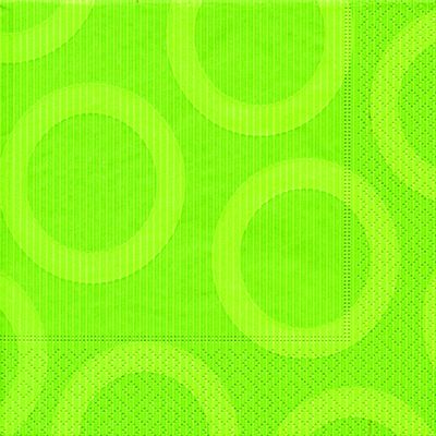 Circle Kiwi Beverage Napkins