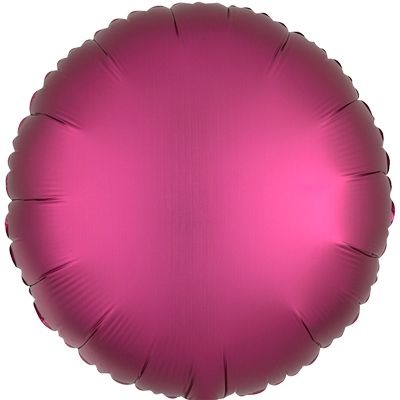 Luxe Pomegranate 18-inch Round Mylar Balloons - 10ct