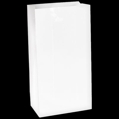 White Medium Paper Treat Bags - 12ct