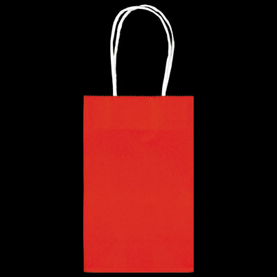 Red Medium Kraft Bags - 10ct