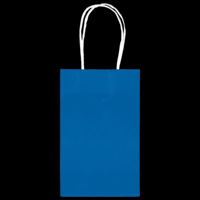 Royal Blue Medium Kraft Bags - 10ct