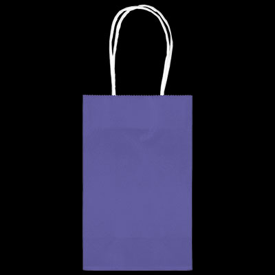 Purple Medium Kraft Bags - 10ct