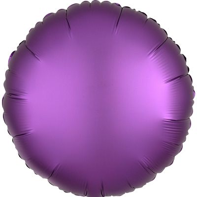 Luxe Purple 18-inch Round Mylar Balloons - 10ct